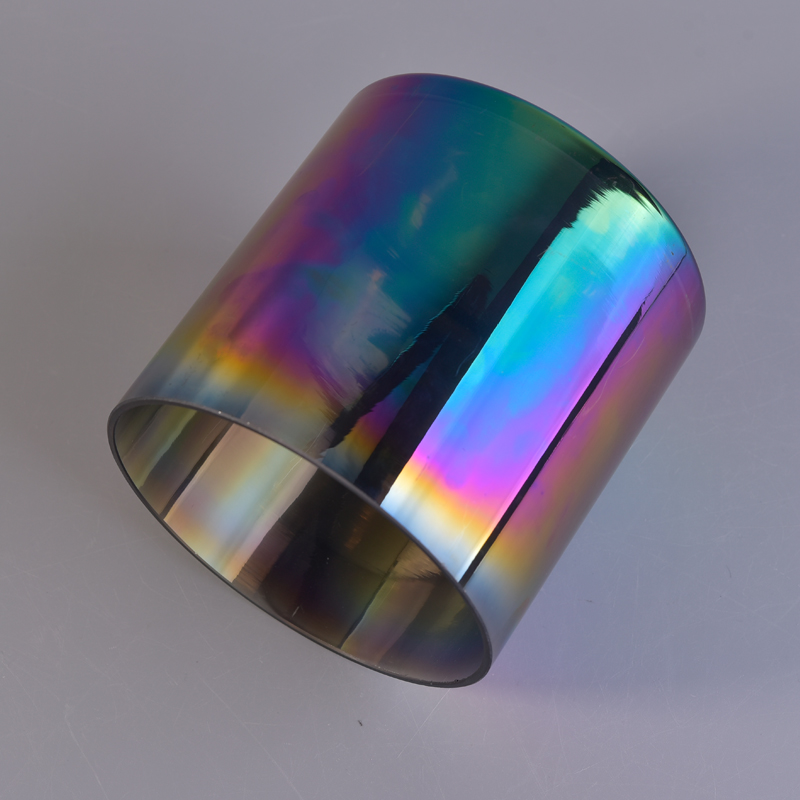 1200ml Luxury Iridescent Holographic Candle Glass Jar