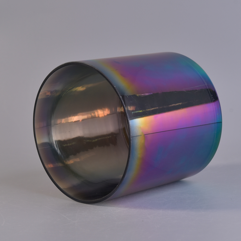 1200ml Luxury Iridescent Holographic Candle Glass Jar