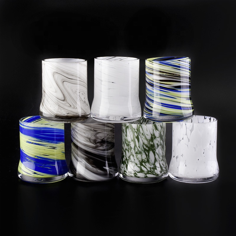 Unique Hand Blown Glass Candle Holders