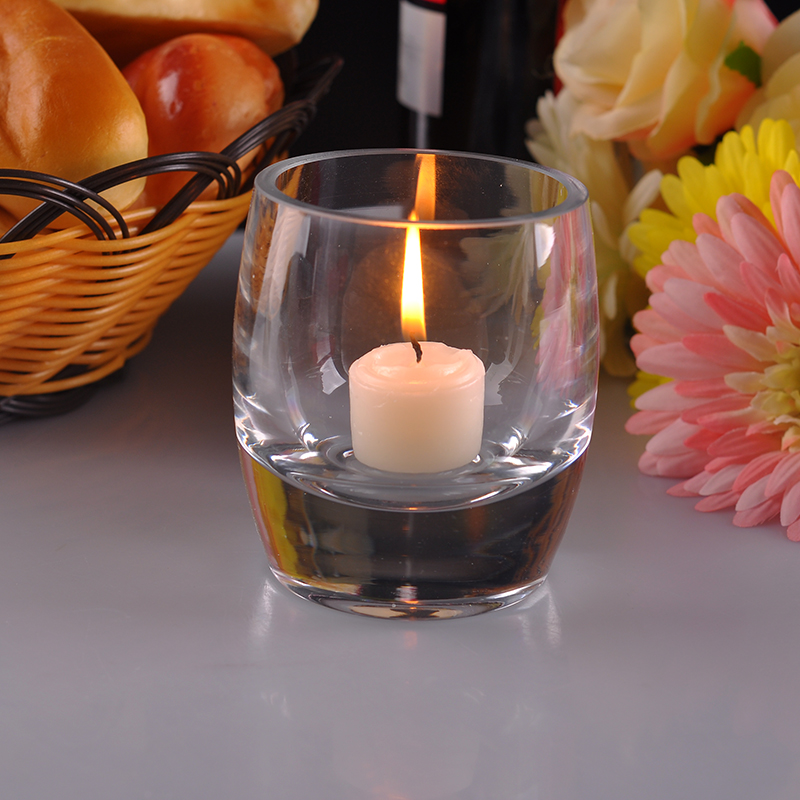 Clear Glass Candle Jars