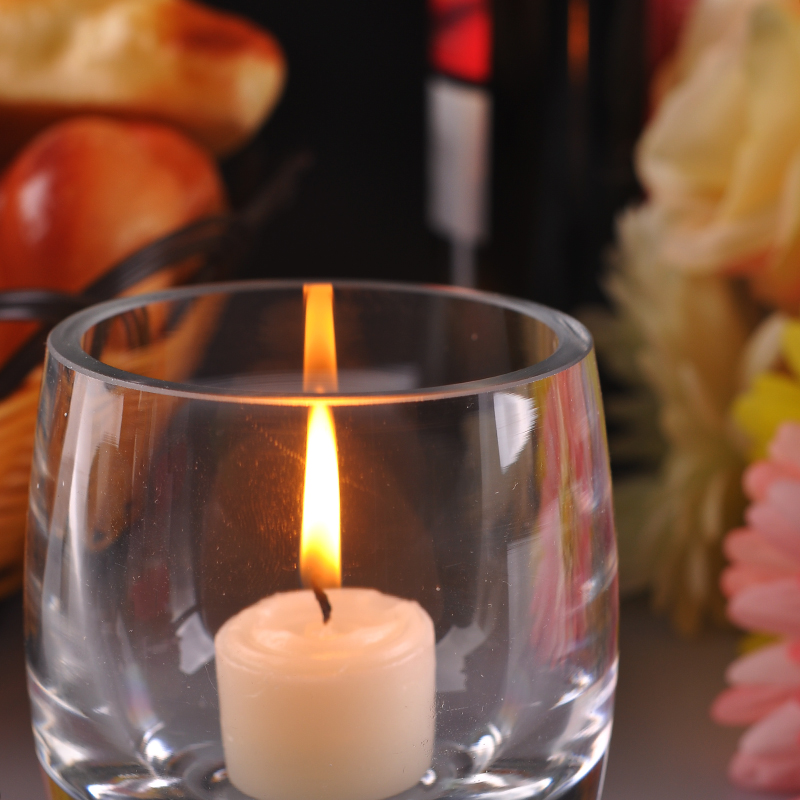 Clear Glass Candle Jars