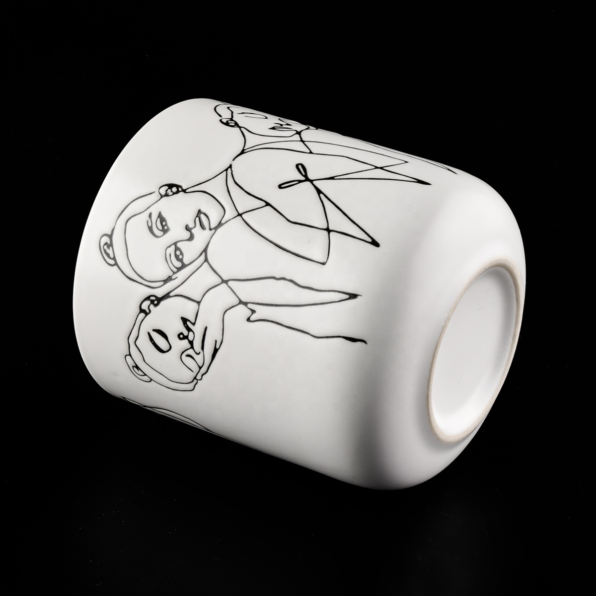 Matte White Ceramic Candle Holders Wholesale