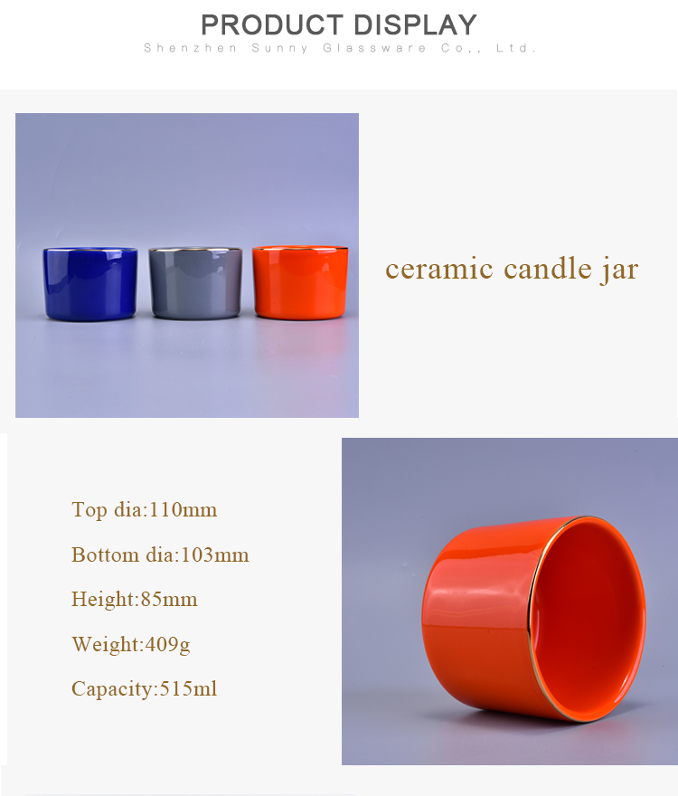 luxury antique ceramic house candle holders jar with quality warranty