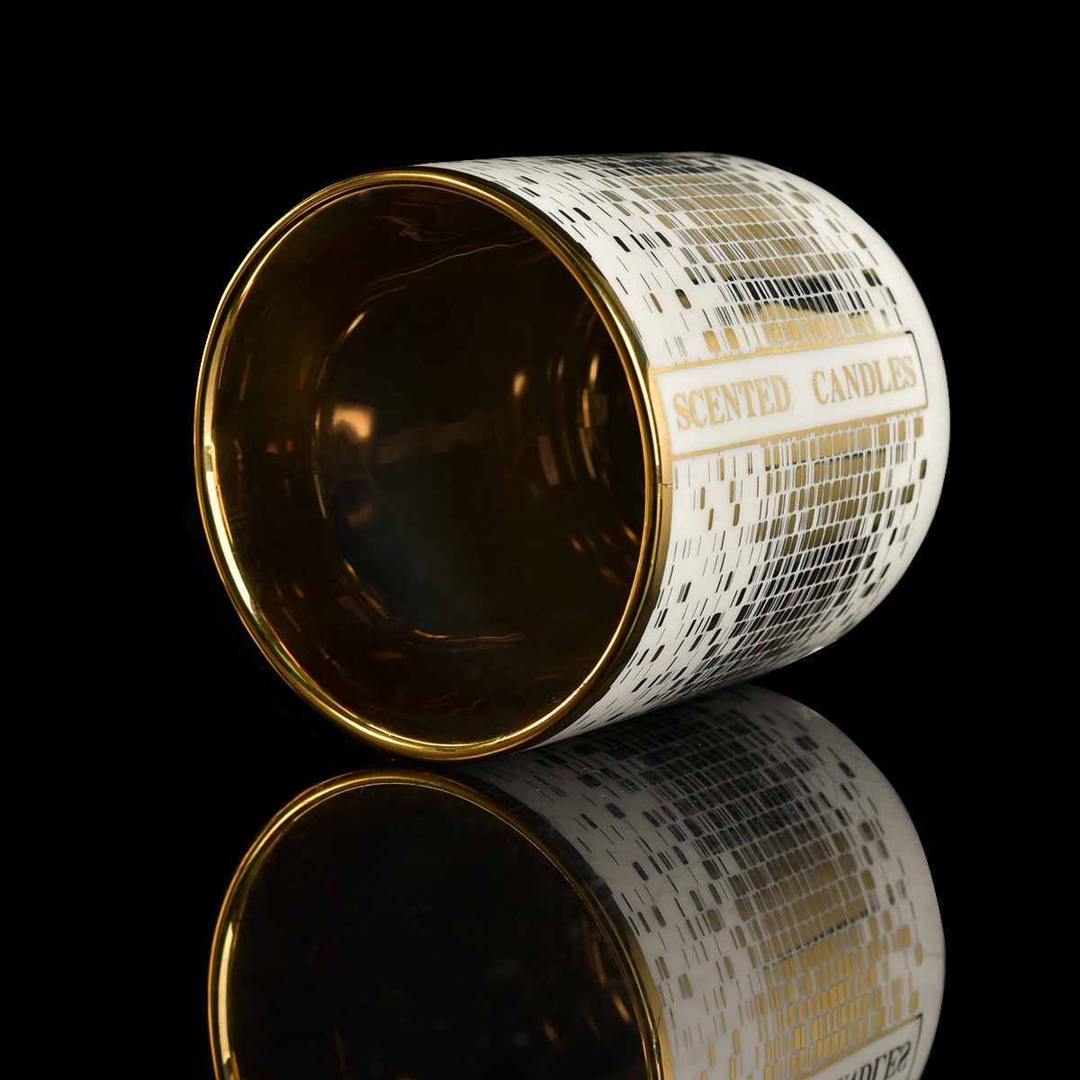 Gold Ceramic Candle Jar Wholesale