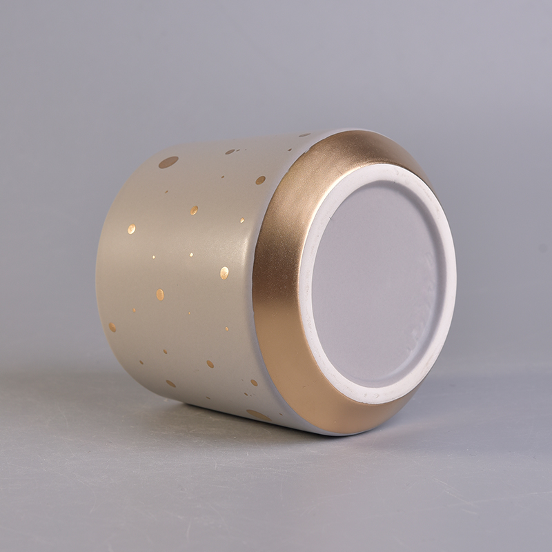Custom printing ceramic candle jar