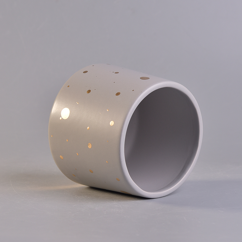 Custom printing ceramic candle jar