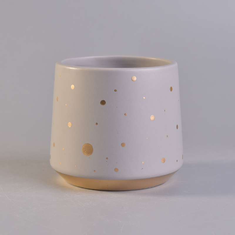 Custom printing ceramic candle jar