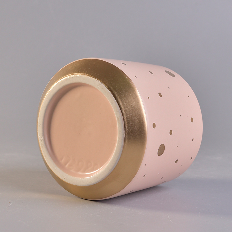 Ceramic Candle Vessels With Printing