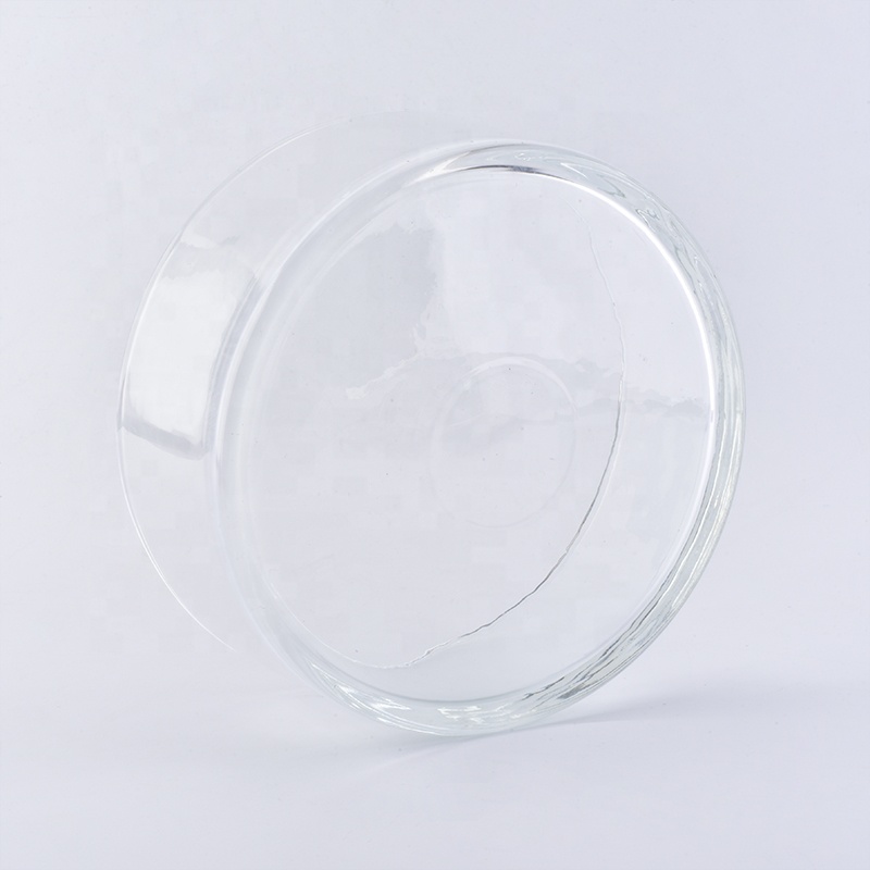 Large Capacity Round Shaped Crystal clear jars for candles