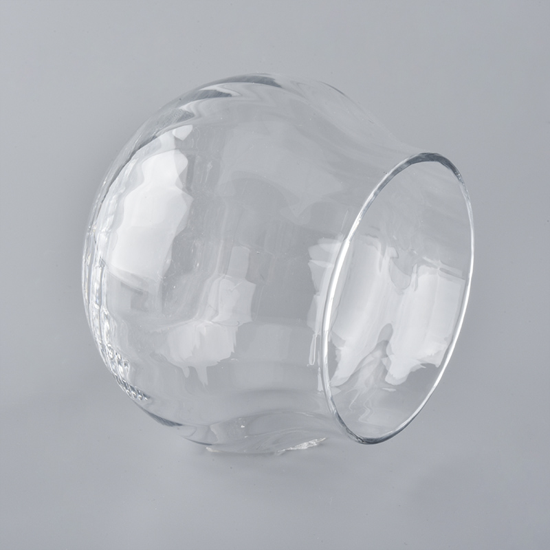 Hand Blown Glass Candle Container