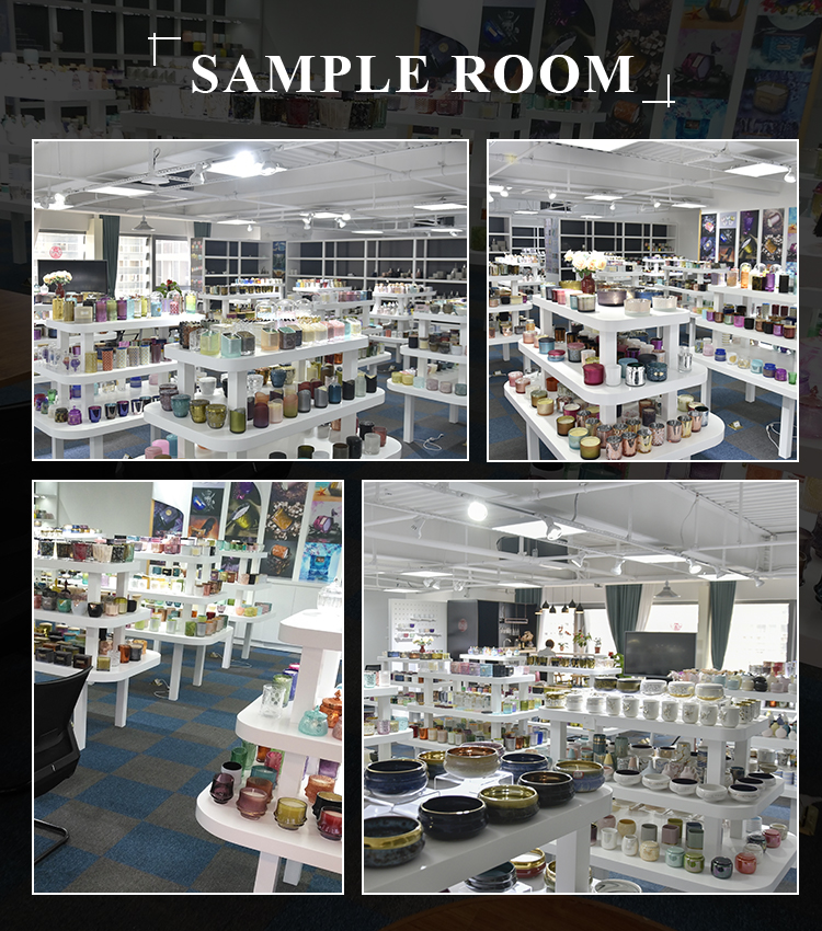 Hot Custom Color Glass Candle Jar With Lid