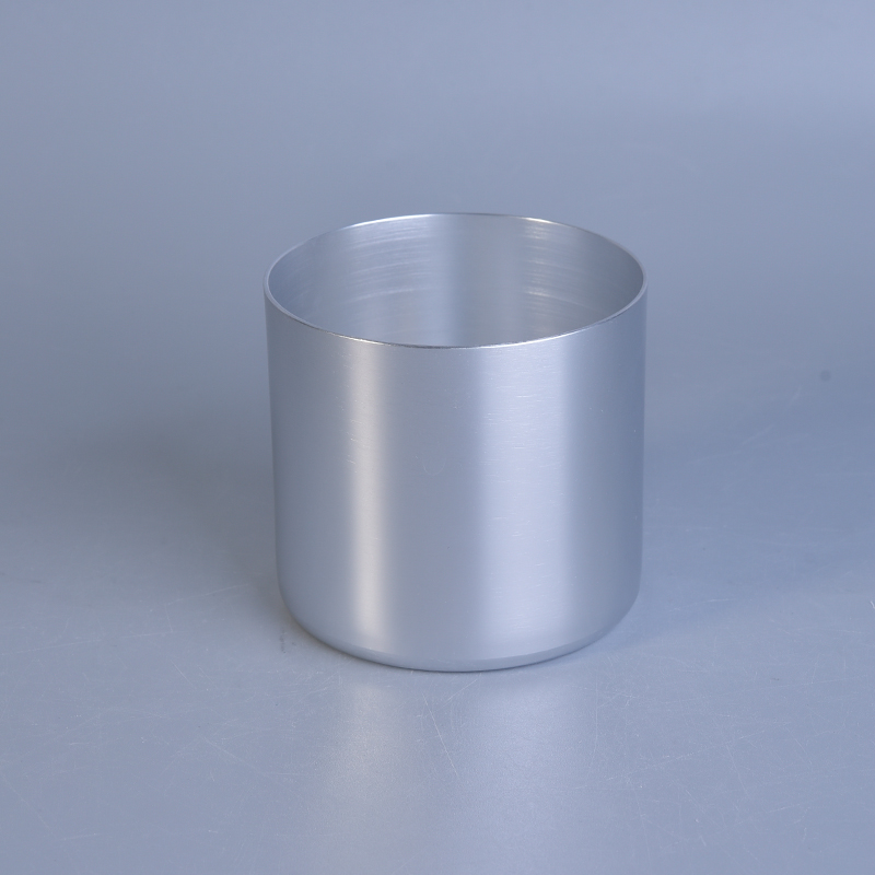 Silver Metal Candle Jar