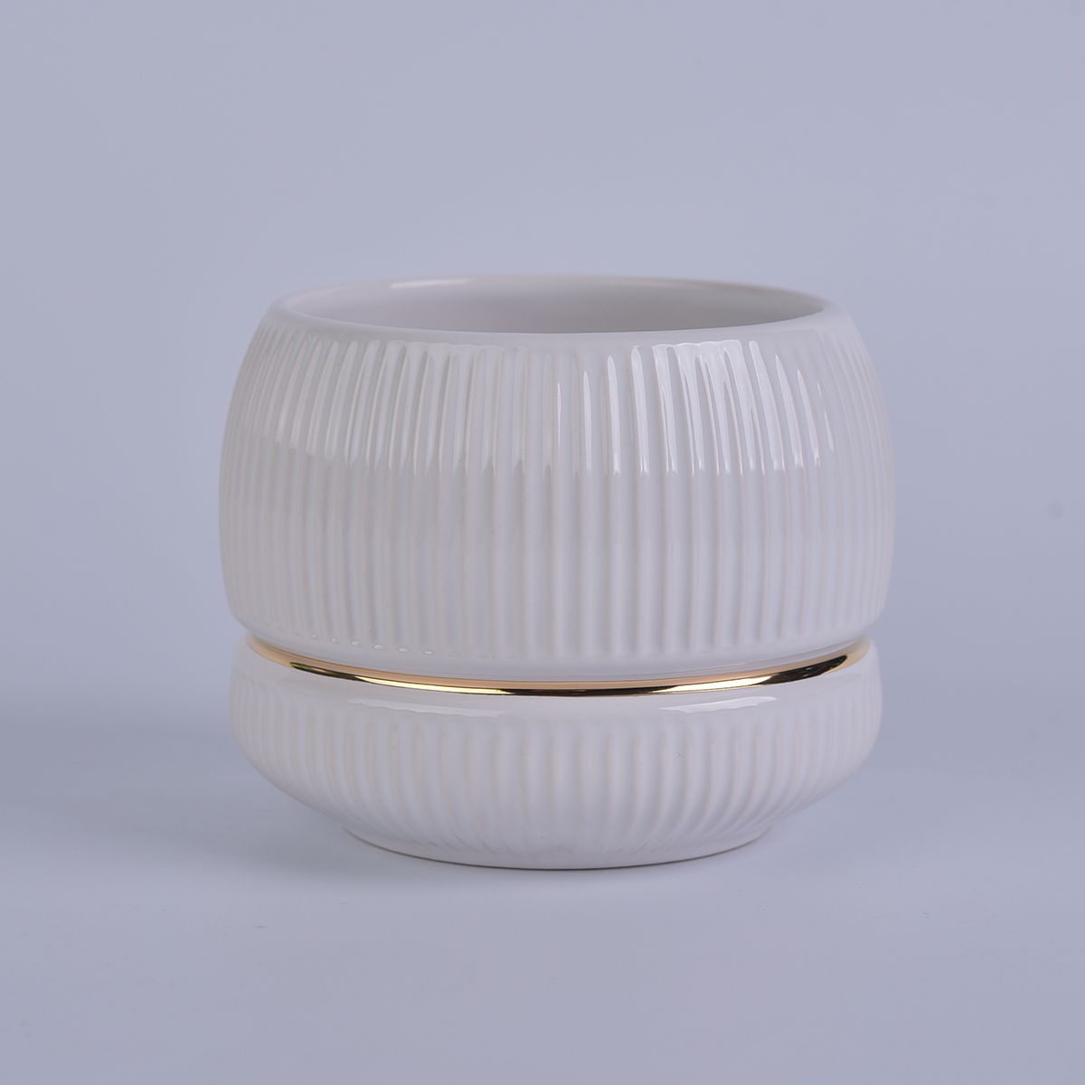 White Ceramic Candle Jar