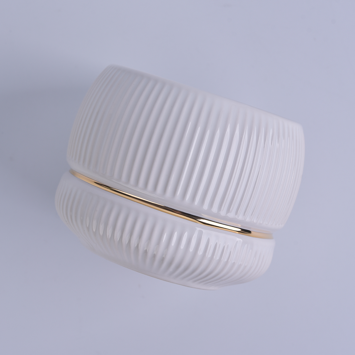 White Ceramic Candle Jar