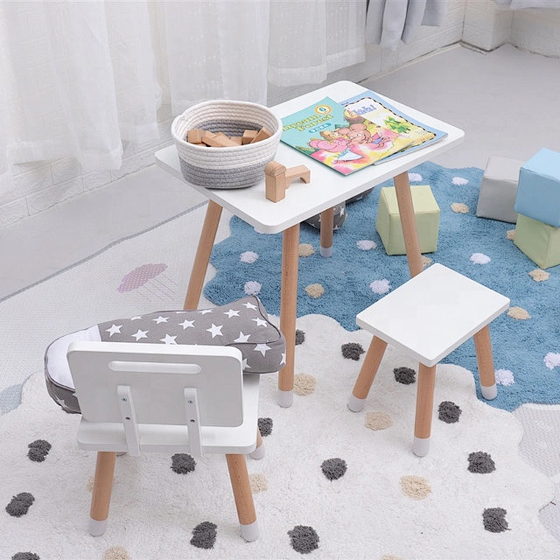 High Quality Kids Table and Chair Kindergarten Toddler Square Desk Children Home Furniture Set
