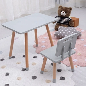 High Quality Kids Table and Chair Kindergarten Toddler Square Desk Children Home Furniture Set
