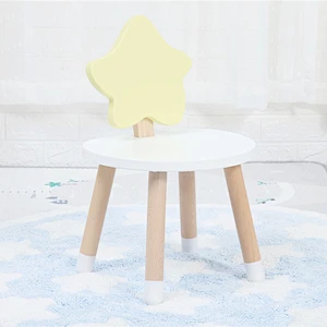 Factory Direct Supply Kids Wooden Chairs Kindergarten Child Chair Toddler Wooden Stools Baby room furniture