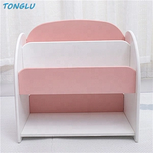 Factory Directly Selling Children Study Room Furniture Shelves for Books Kids Wood Bookcase and Table Set