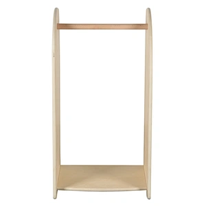 Eco-friendly Wood Children Toys Storage Cabinet and Clothes Standing Coat Shelf Hook Rack for Kids Room Decoration