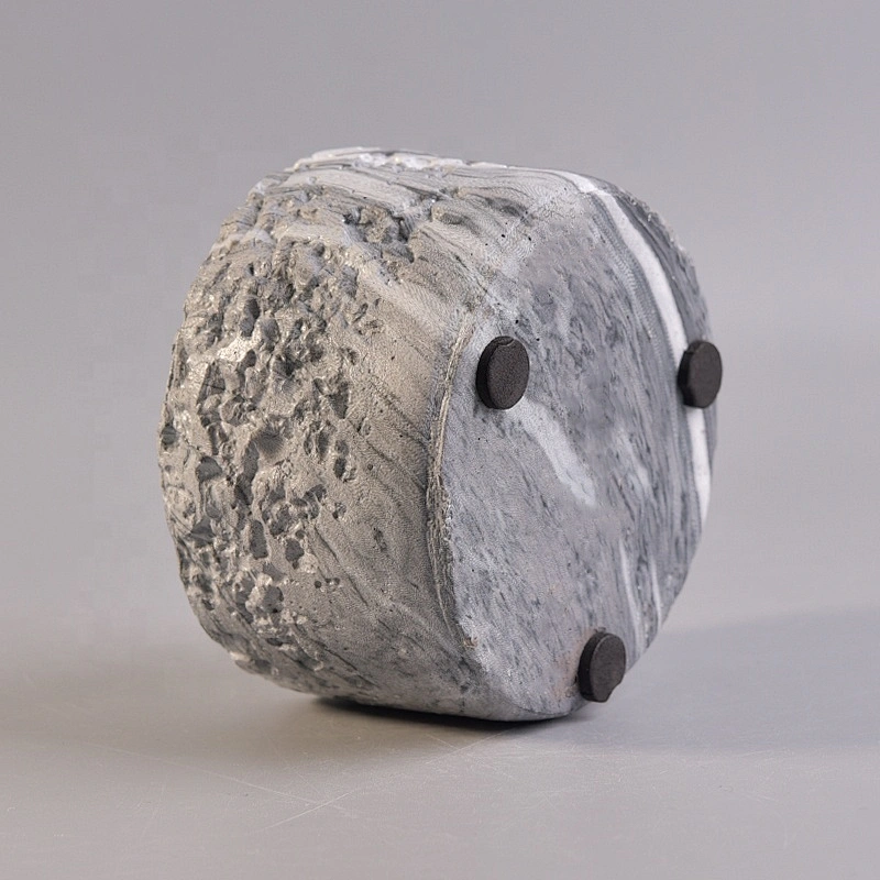Customized concrete candle vessel for home decor