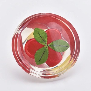 Wholesales Custom crystal glass lids for candle jars