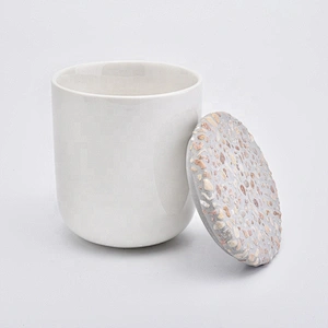 Wholesales Custom cement concrete lid for candle jars