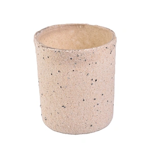 Wholesales custom cylinder cement candle jar vessels 10oz 11oz