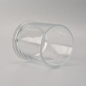 Transparent glass candle holders home decor