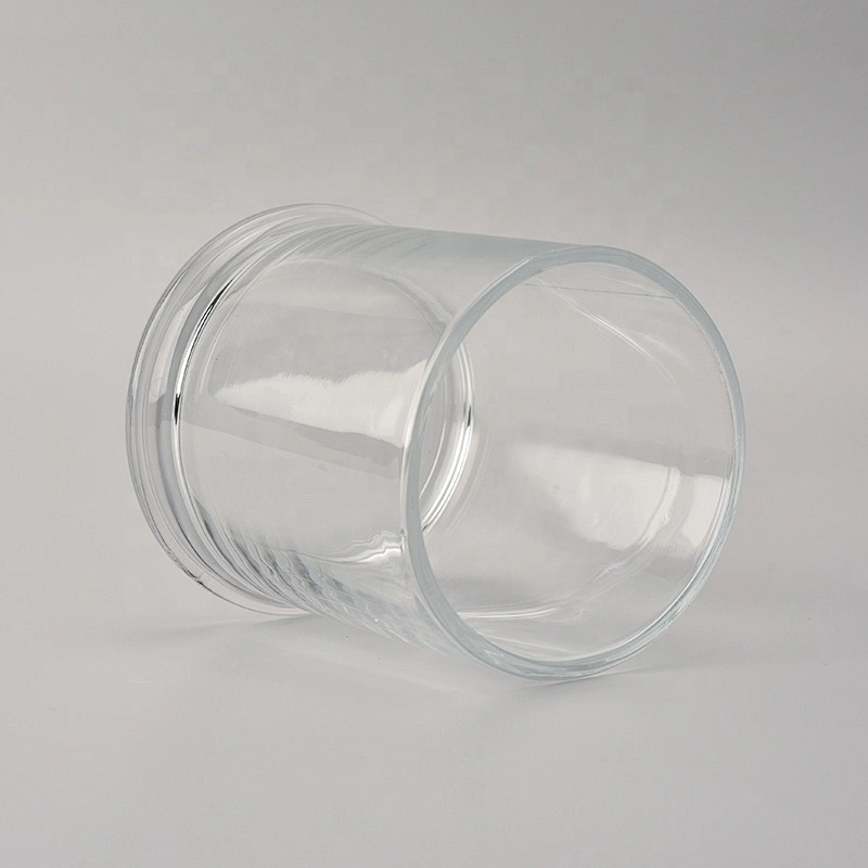 Transparent glass candle holders home decor