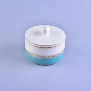 Antique ceramic votive candle holder with lid in bulk