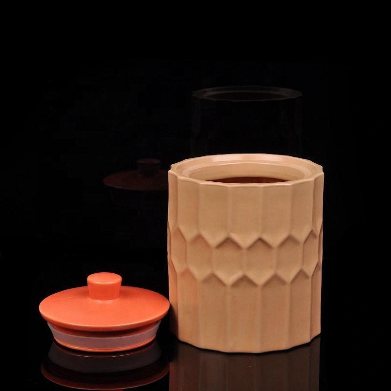 470ml Ceramic Candle Jar with Ceramic Lid Wholesales