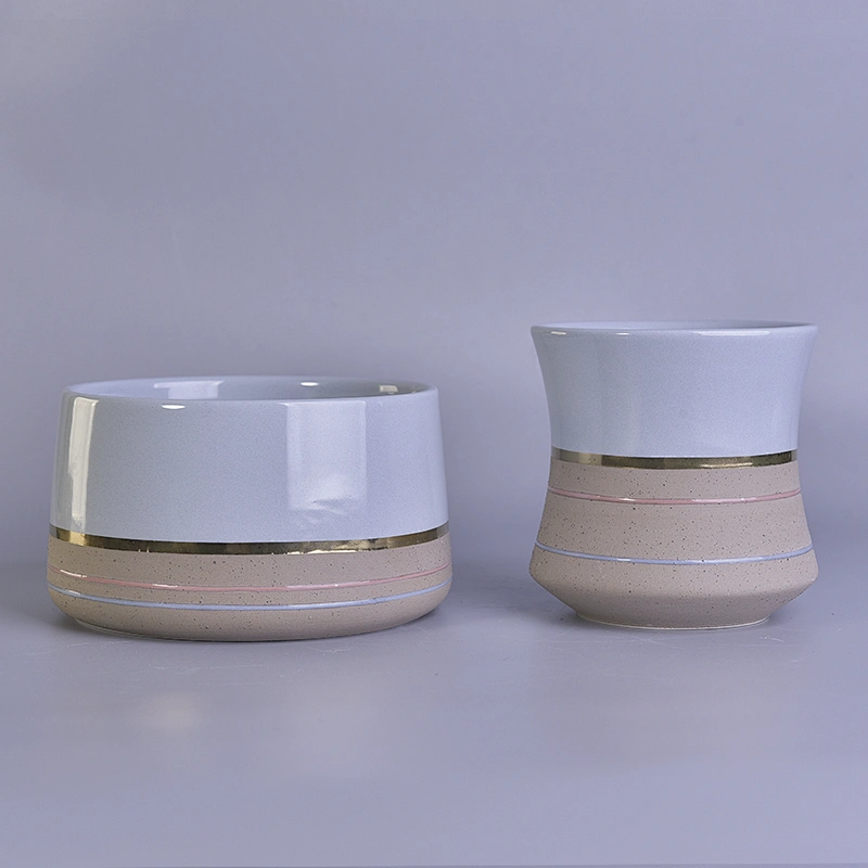 Wholesales custom matte ceramic candle jar 10oz 12oz