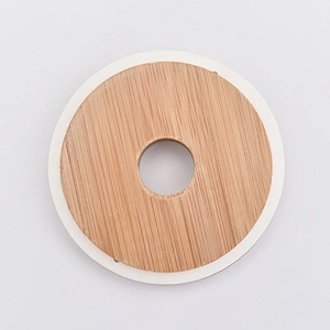 bamboo lid for candle jar wholesales