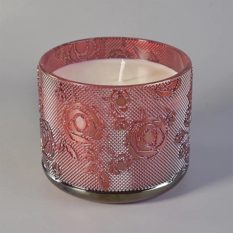 Wholesales Home decoration tea light rose luxury candle glass holders