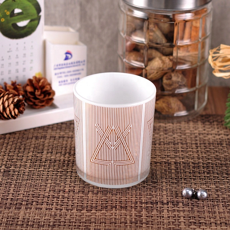Manufacturer white tealight custom glass jars for candle making