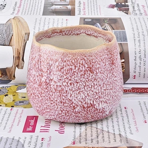 420ml pink enpty ceramic candle jar tea light candle holder wedding center piece