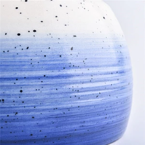 Sunny Glassware design blue color ceramic candle jars ceramic candle containers