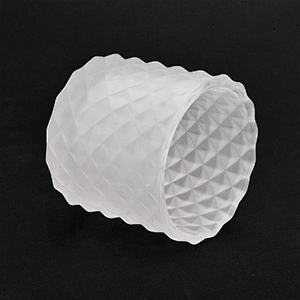 110ml Frosted White Glass Candle Jars with Lids Home Decor Wholesales