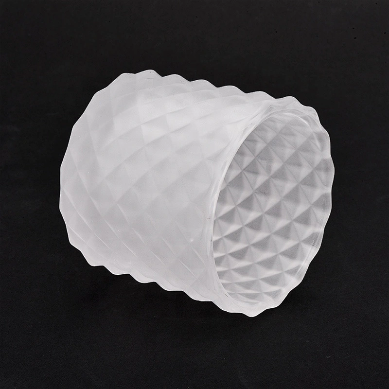 110ml Frosted White Glass Candle Jars with Lids Home Decor Wholesales
