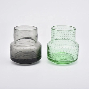 Black Glass Candle Jar Home Decor Wholesales