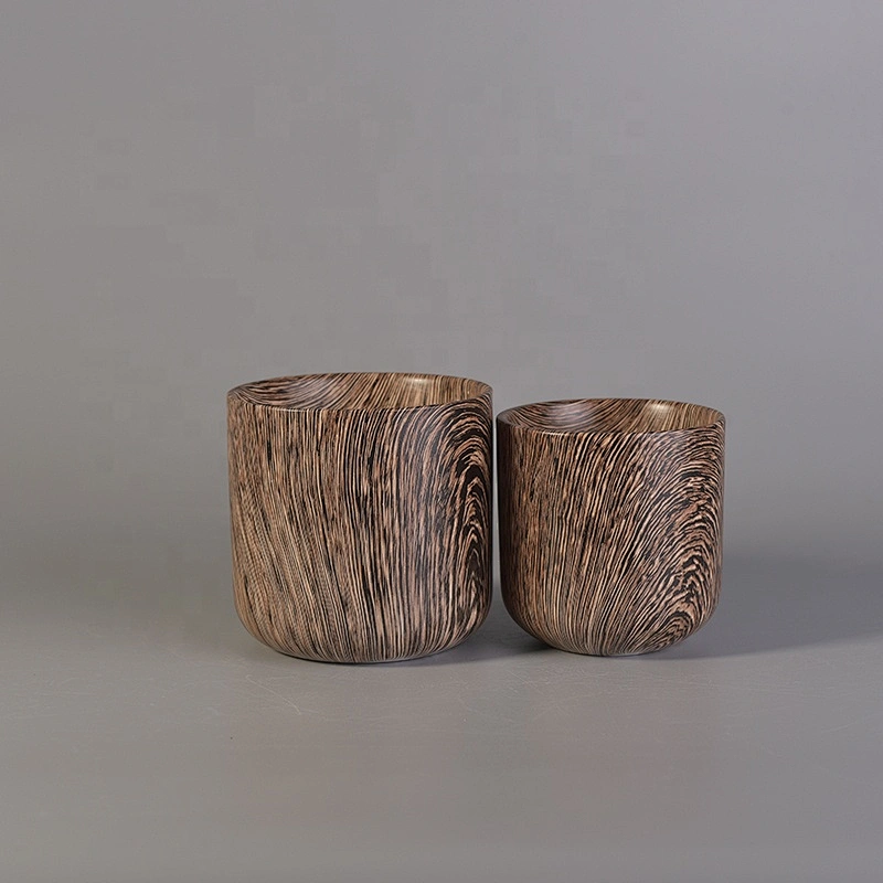 Unique decorative ceramic candle jar  table use