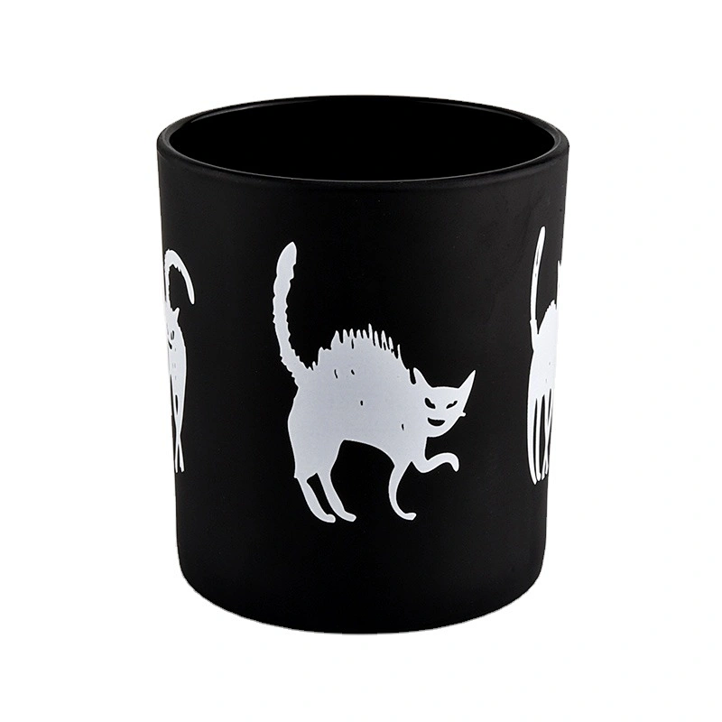 Sunny black frosted handmade candle glass holder suppliers