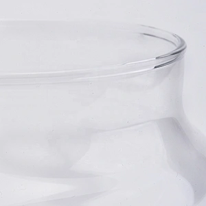 Sunny large clear tealight glass candle jar container home decoration