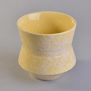 Wholesales custom Luxury antique gold ceramic candle holders