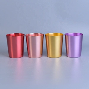 12oz Matte Gold Metal Candle Jars Aluminum Candle Container for Soy Wax Home Decor