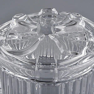 4oz mini glass candle containers with knot lids