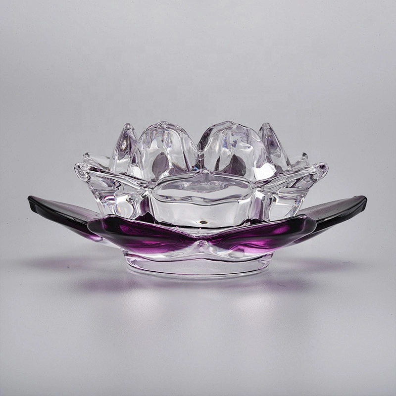 Lotus Glass Votive Candle Holders Home Decor Pieces Wholesales