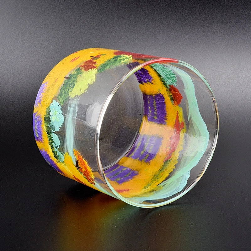 Luxury customized votive candle vessel tea light glass candle holder home decor wholesale