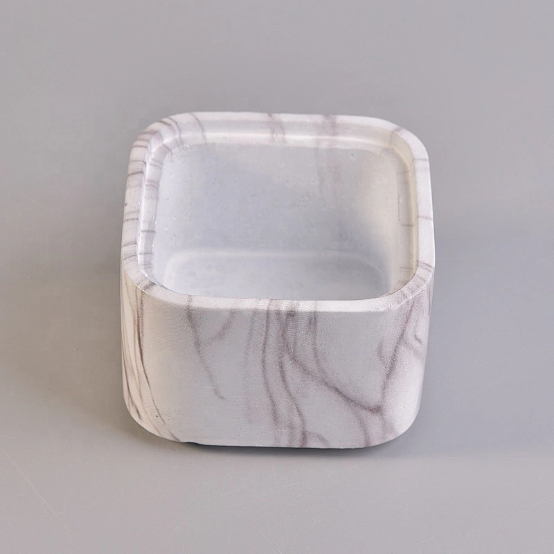 Unique concrete candle containers decorative candle vessel soy wax