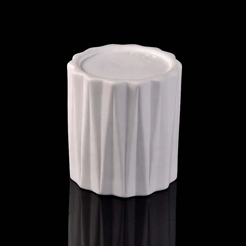 Sunny Custom decorative frosted white ceramic candle holder
